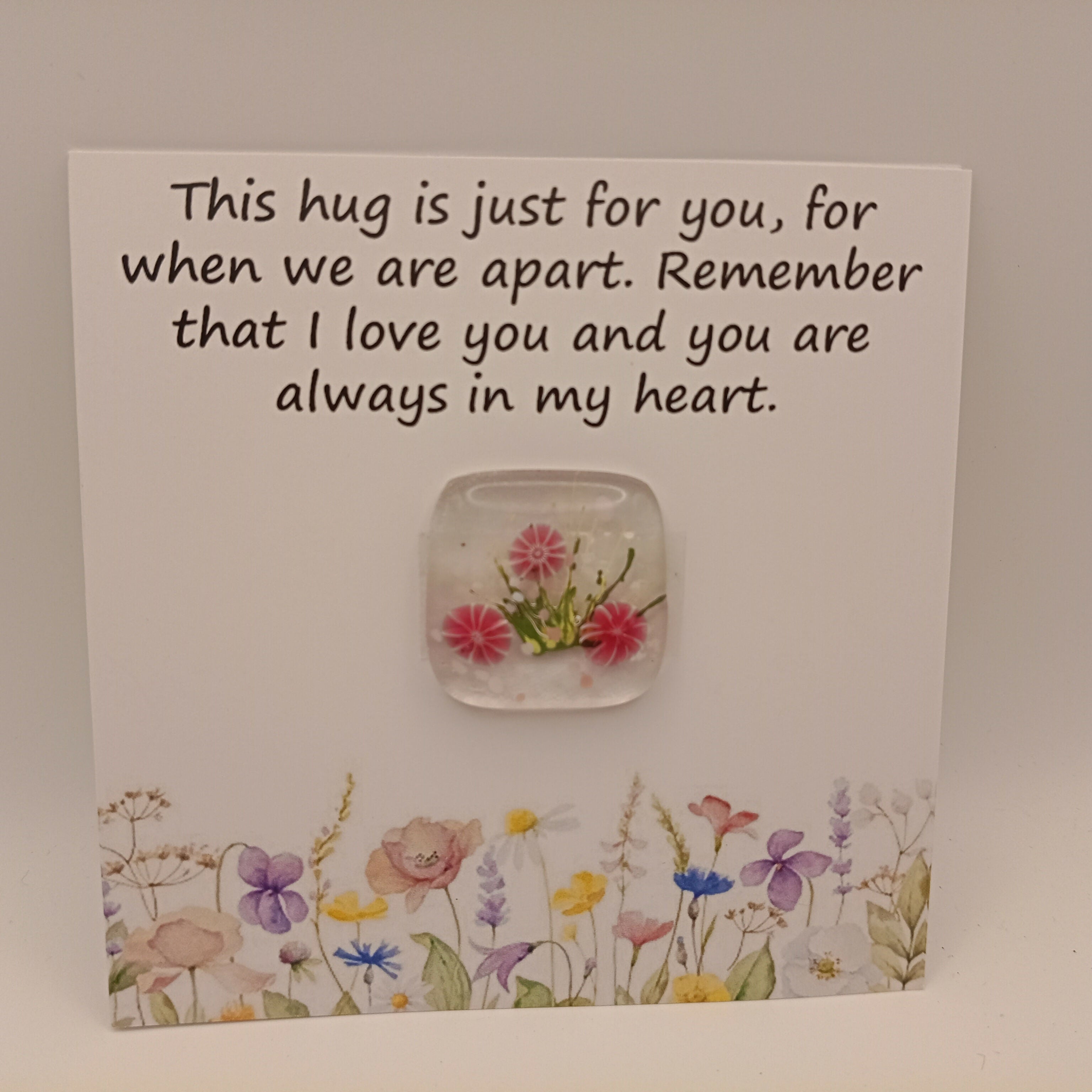 Fused Glass Pocket Hug Card