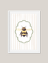 Striped Coquette Bee Art Print