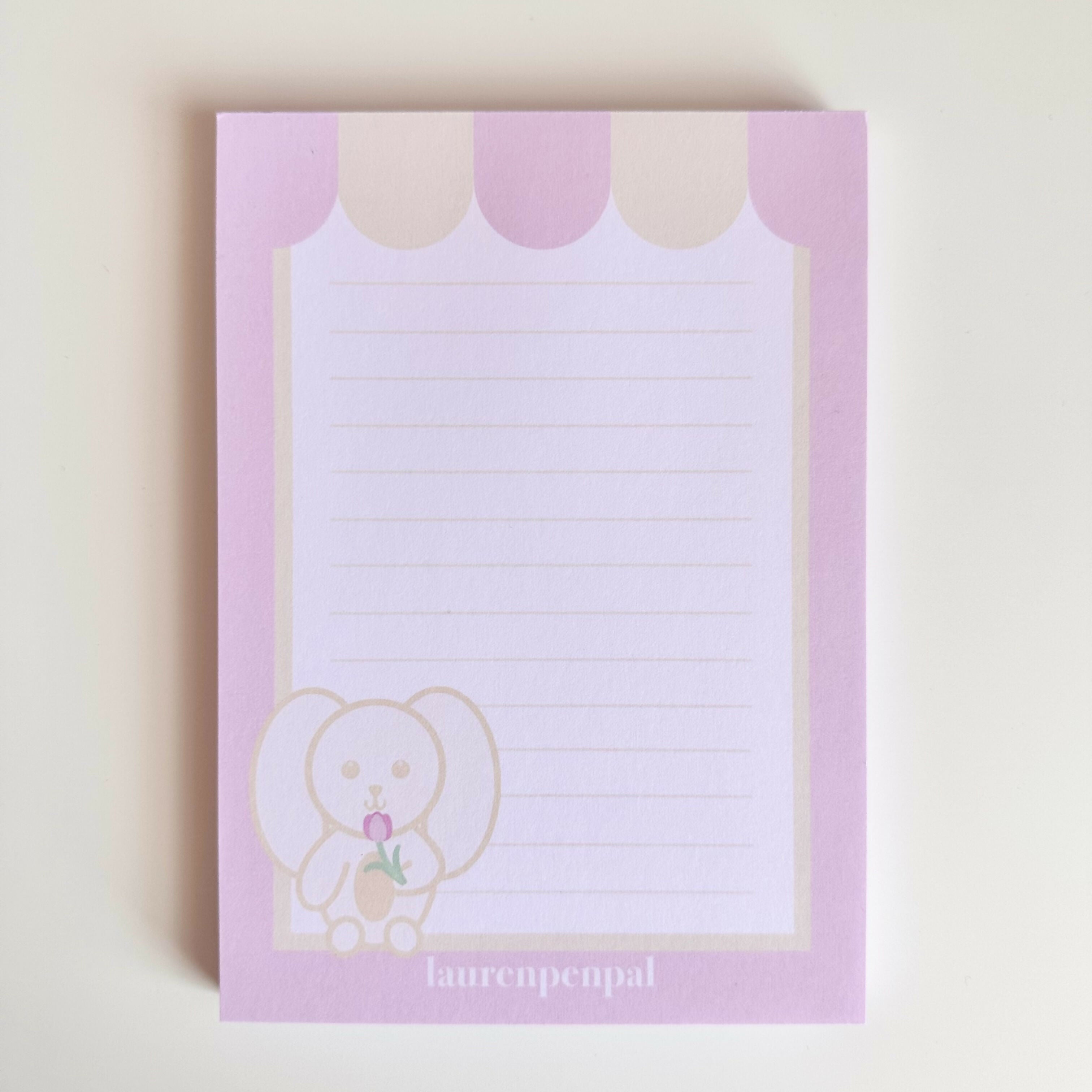 Bunny's Tulip Notepad