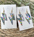 Funky Pattern Collection - Lightening Bolts Polymer Clay Earrings Hooks