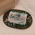 Blue Floral Arrangement on Silver Tray