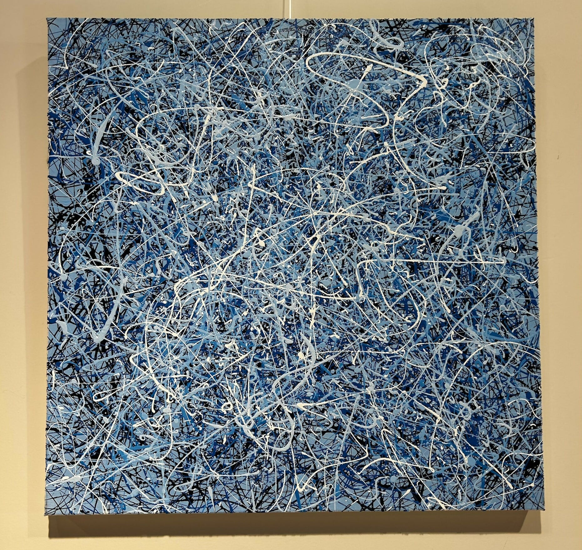 Cool Blue Abstract Original Painting