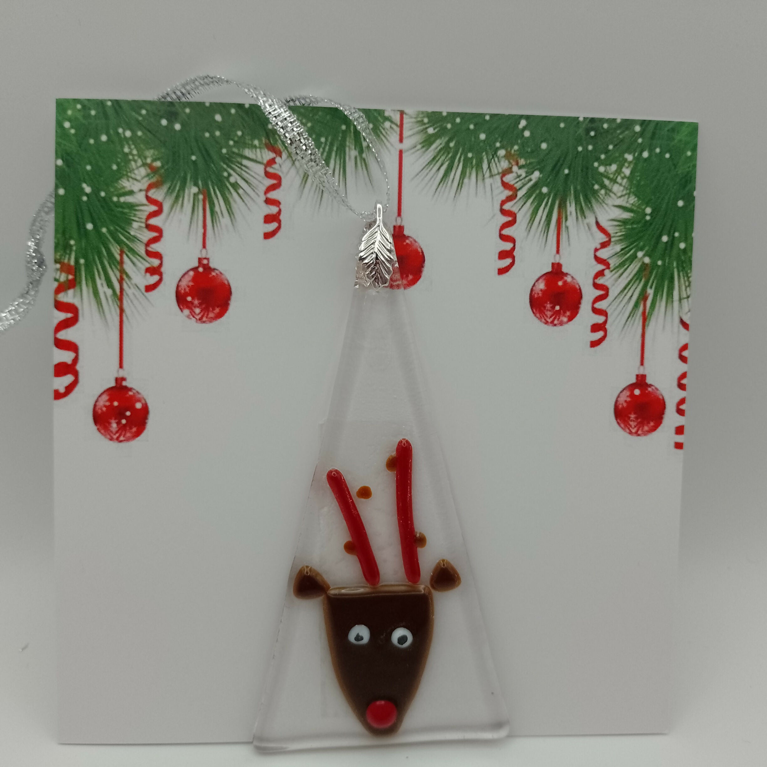 Fused Glass Christmas Card