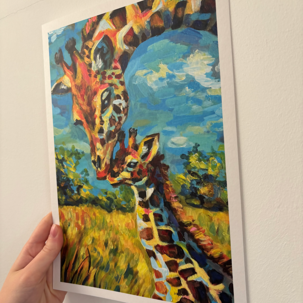 A4 Giraffe Print