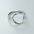 Open Circle Sterling Silver Hammered Rings - Handmade