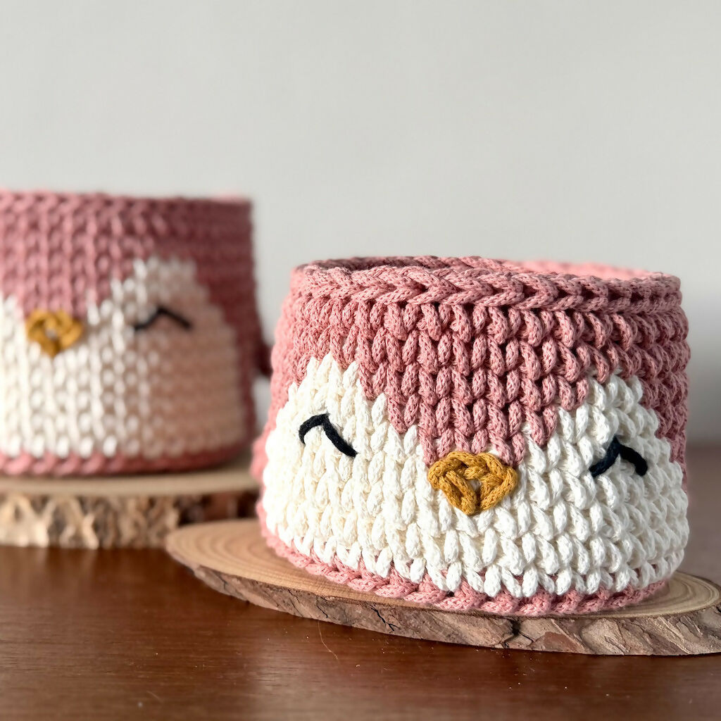 Crochet Penguin Basket