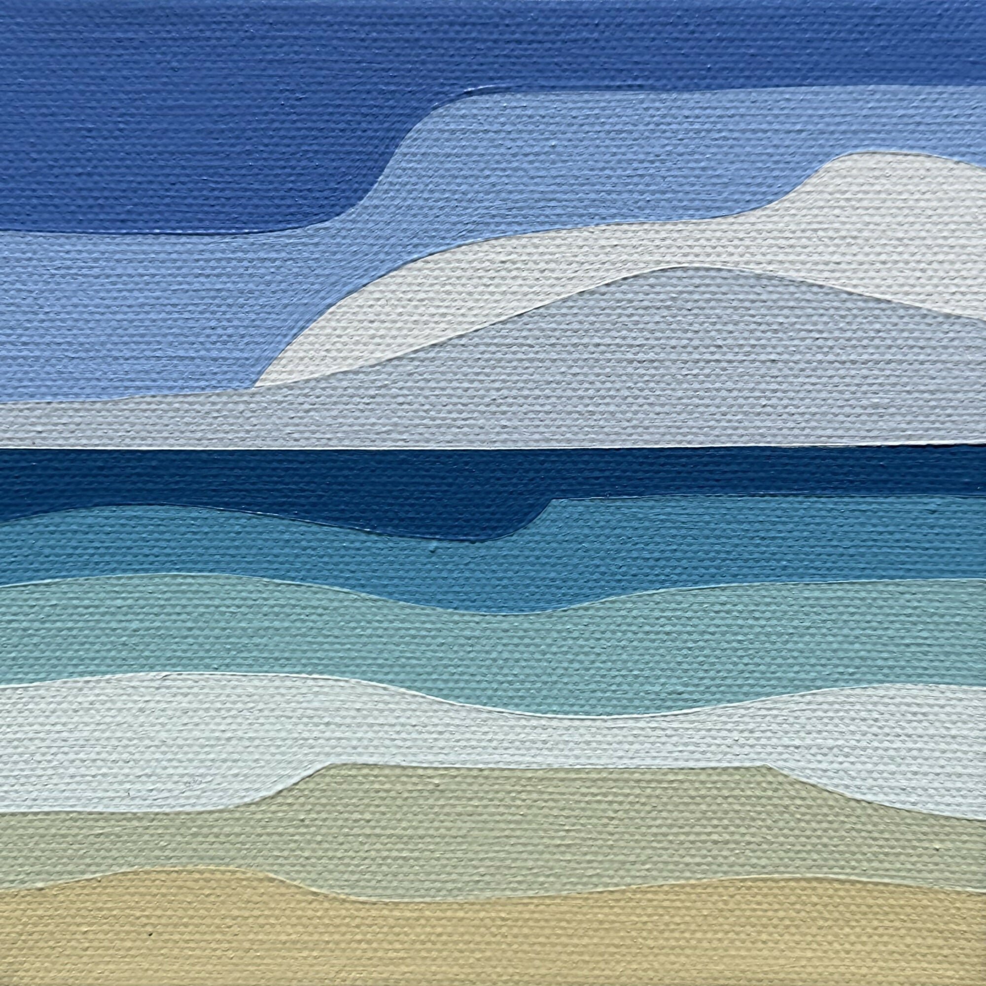 Ocean View 15 x 15cm Original painting