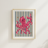 Octo Stripes A6 Hand Illustrated Poster