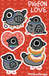 Pigeon Lover Vinyl Sticker Sheet