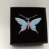 Light Blue and Purple Enamel Butterfly Pendant