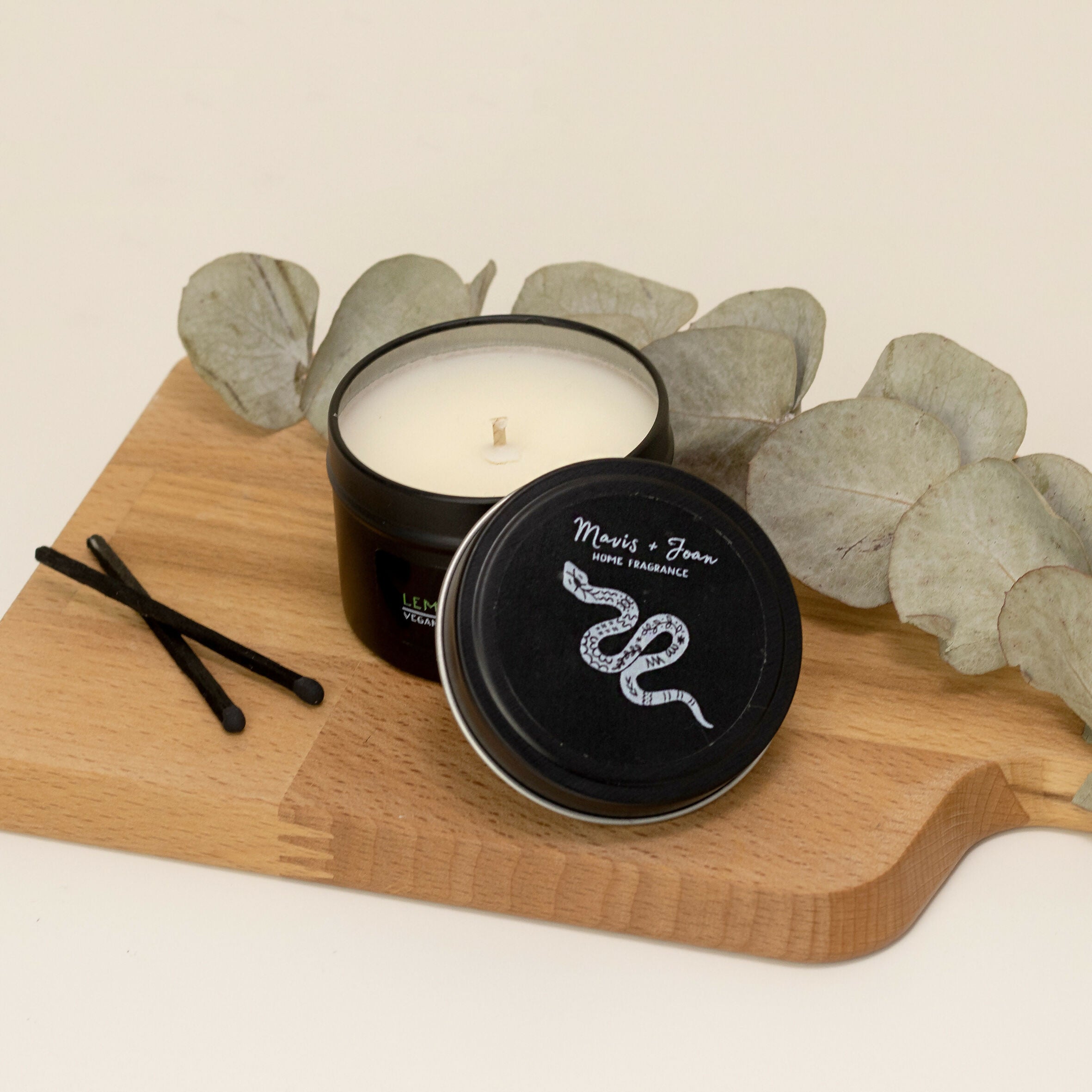 Lemongrass + Ginger Soy Wax Mini Tin Candle