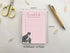 Tabby Cat A6 Notepad Pink