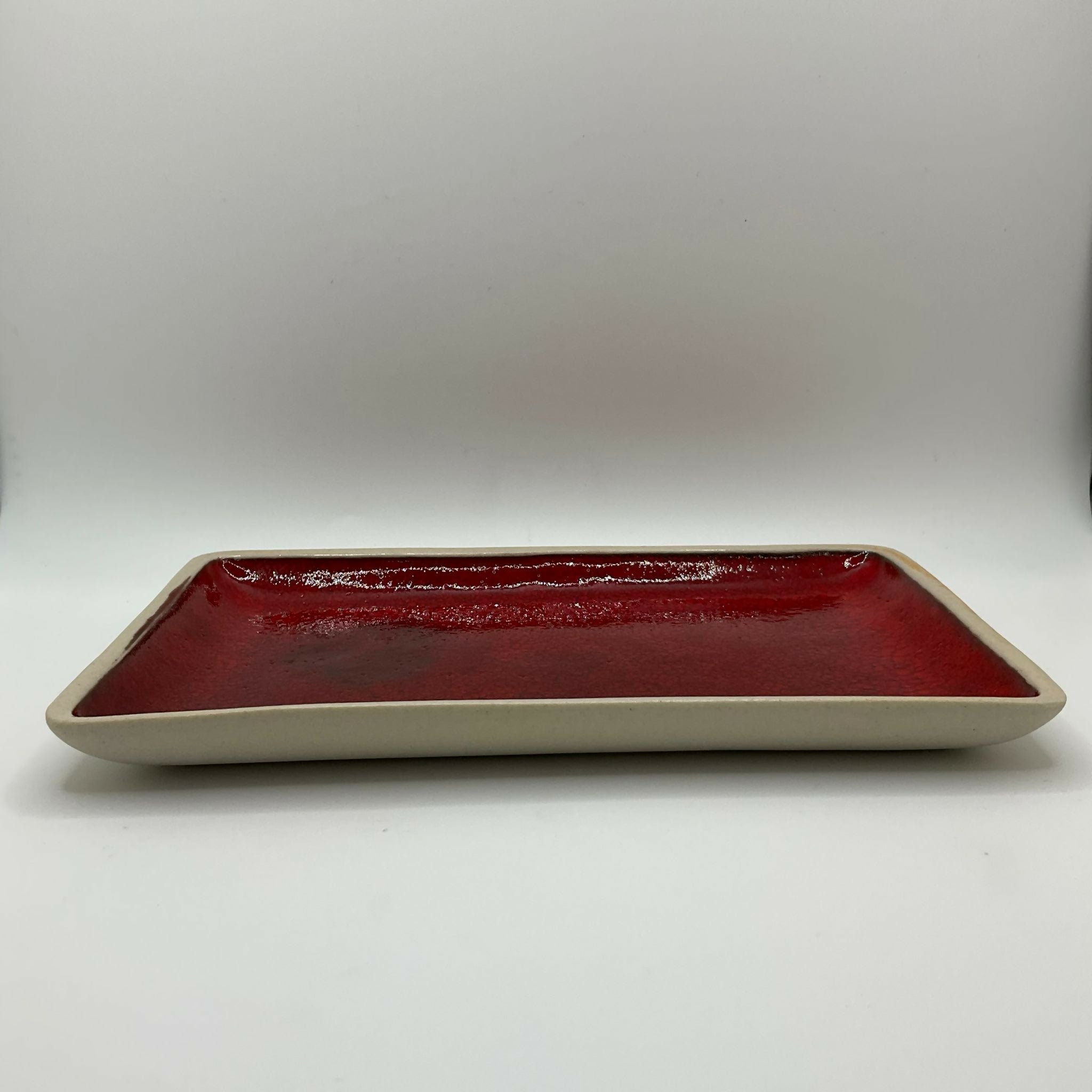 Red Big Rectangle Plate