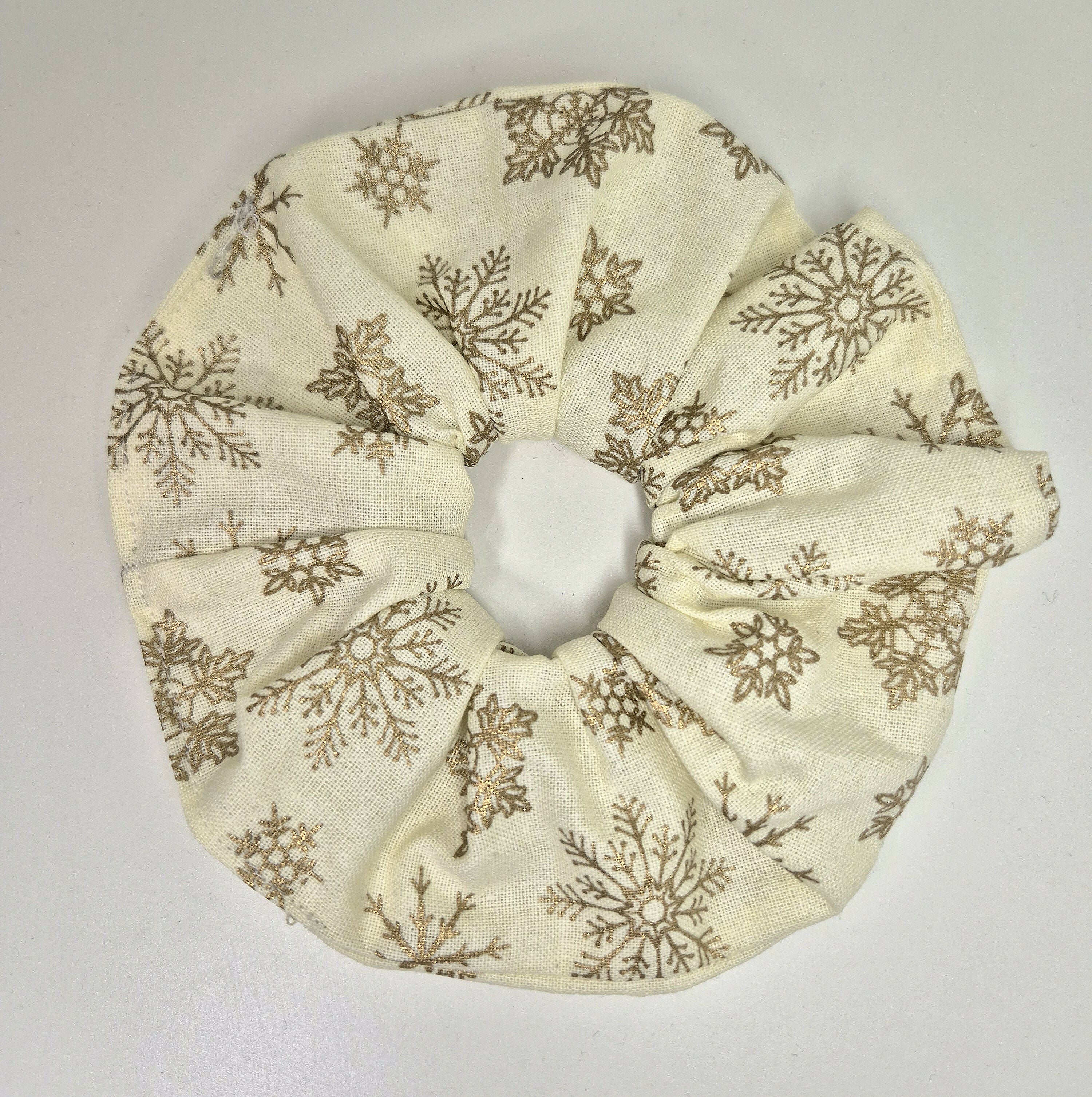 100% Cotton Christmas Festive Large Scrunchie - Various Designs