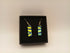 Blue and Green Rippled Earrings