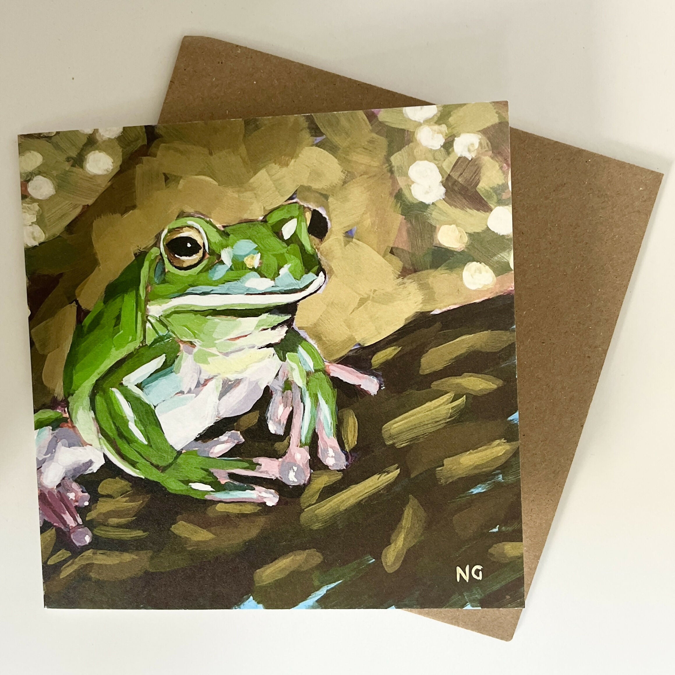 Shimmering Tree Frog - Greetings Card