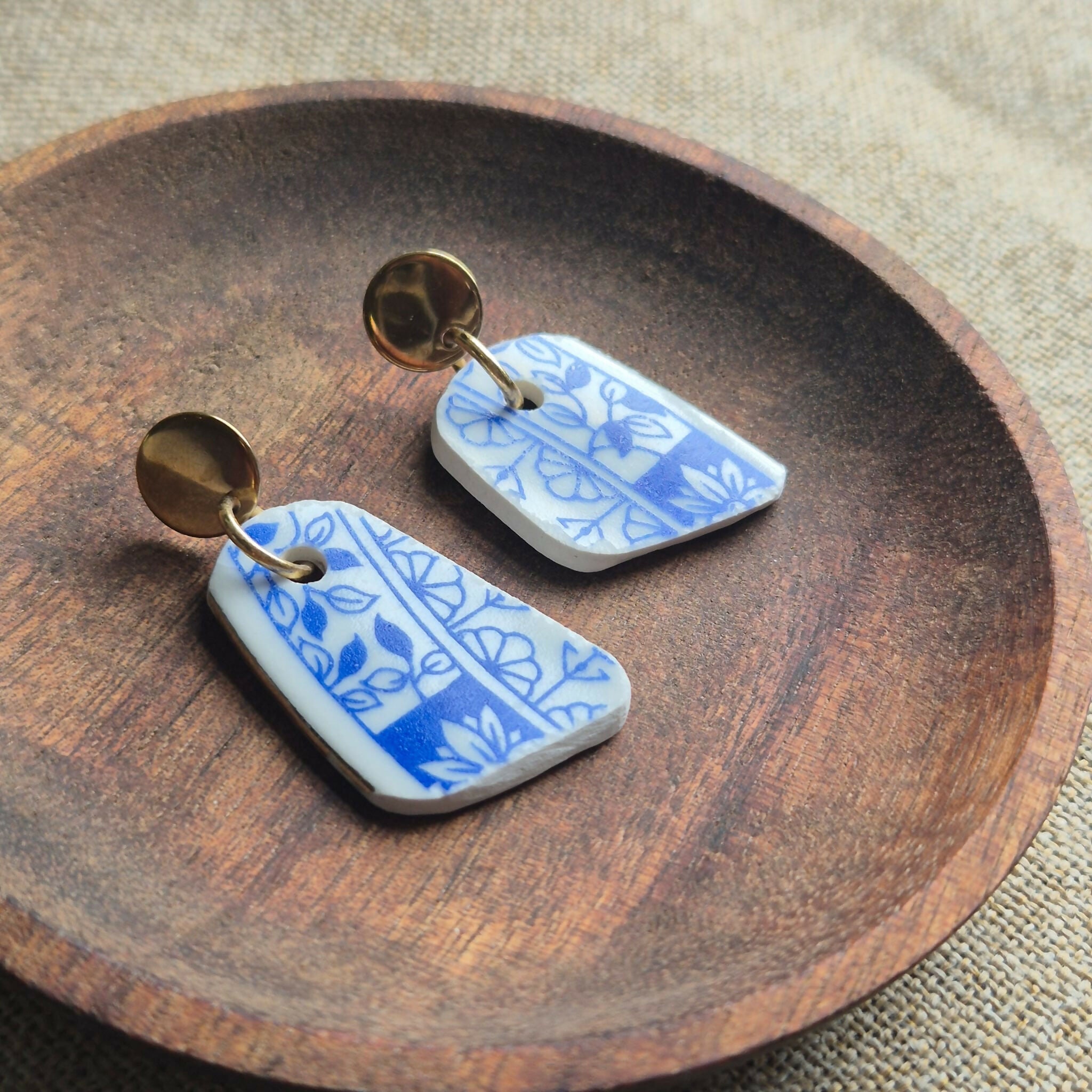 Recycled Ceramic Earring
