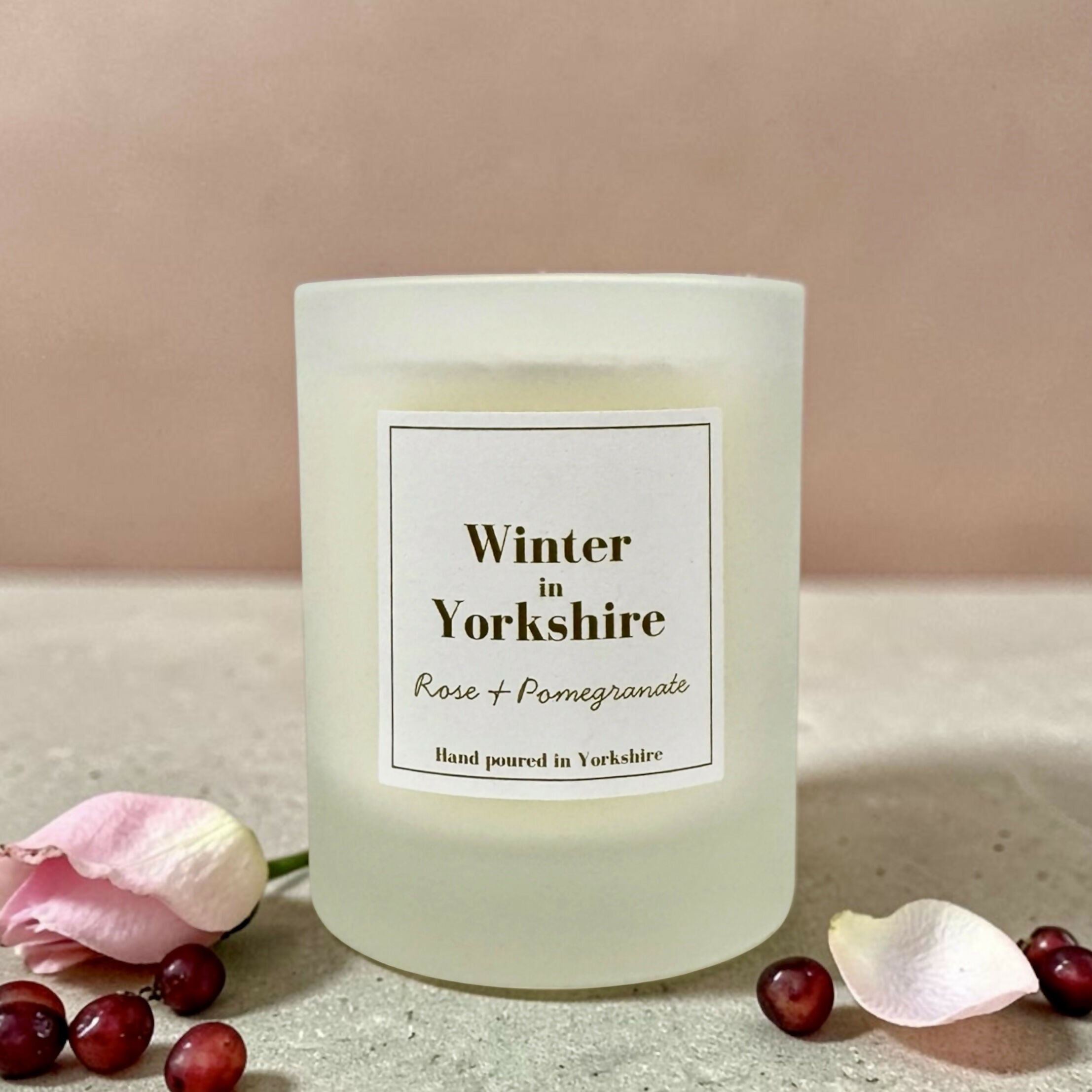 Winter in Yorkshire - Rose and Pomegranate Candle - 150g