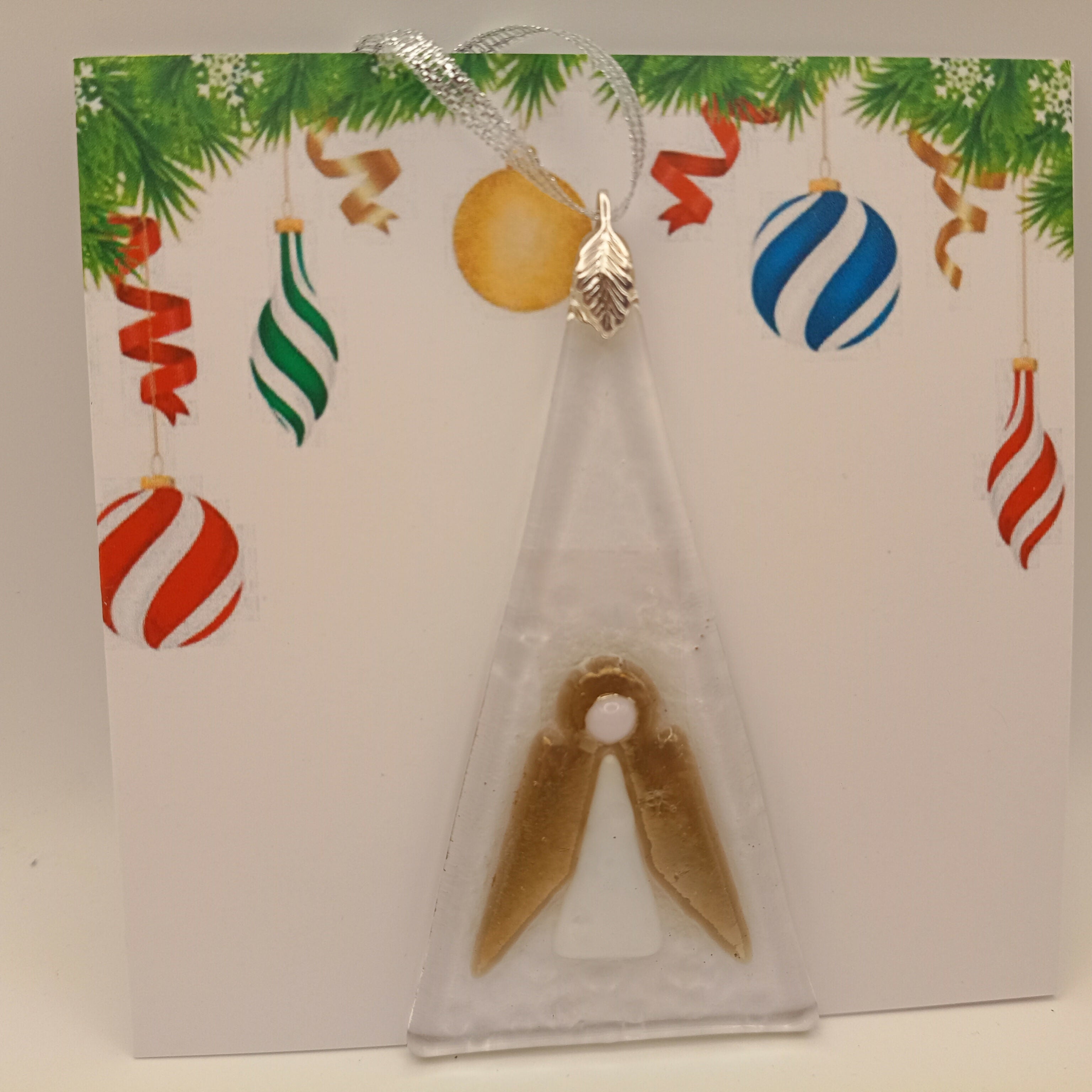 Fused Glass Christmas Card