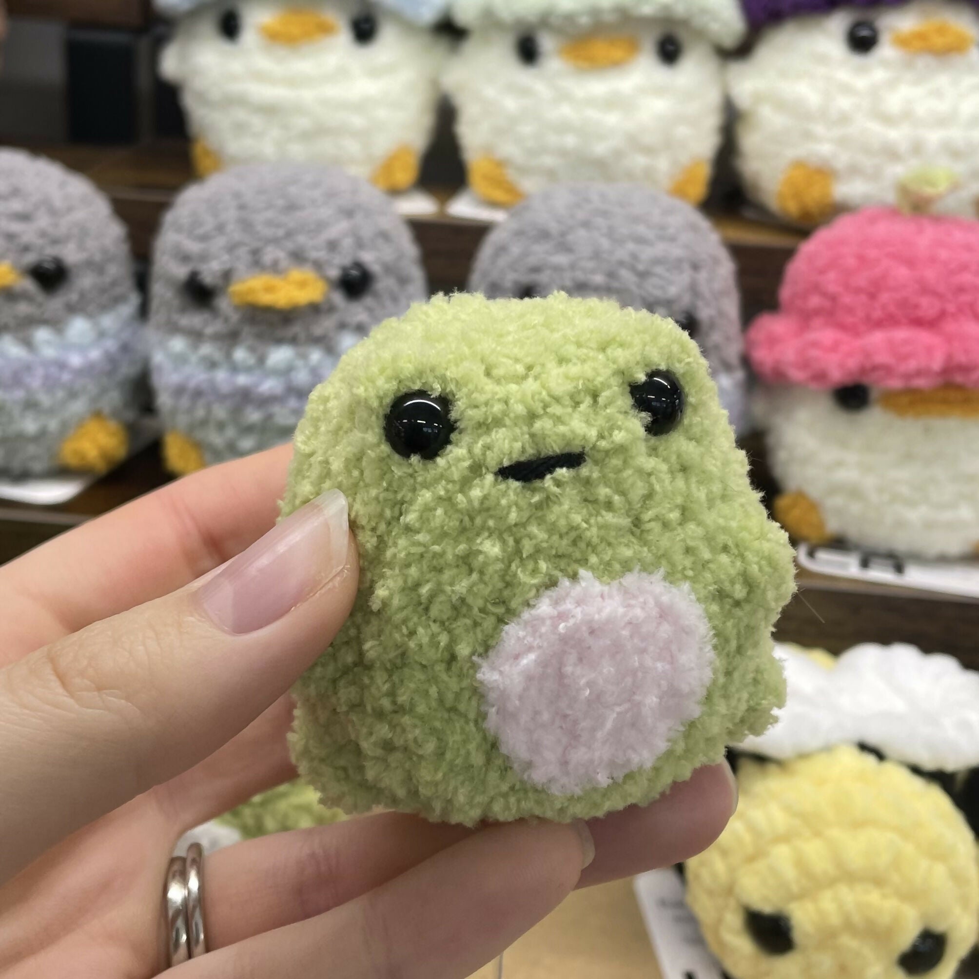 Fluffy Crochet Frog