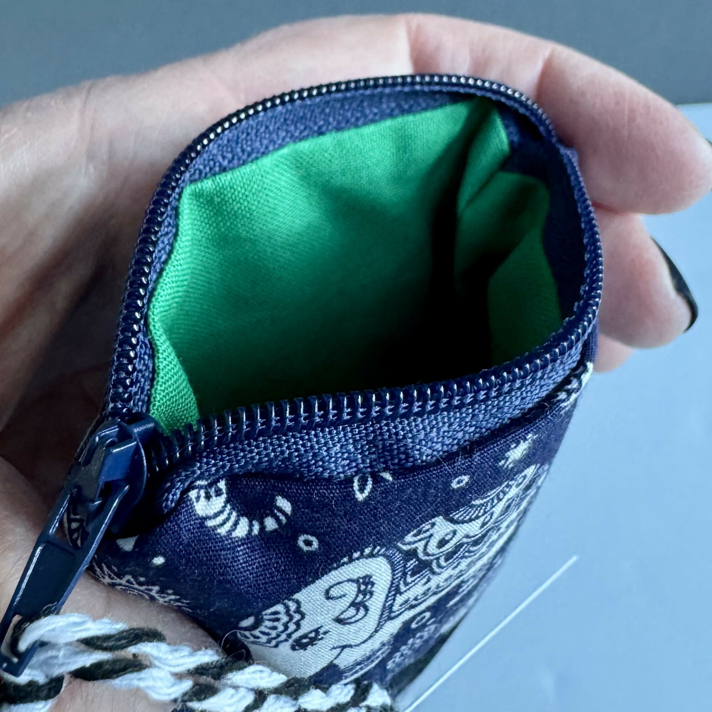 Glasses Case - Navy Elephant