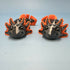 3D Printed SMALL: Articulated Sensory Fidget Animals friends Axolotl (Metalic Black/Orange) 11cm
