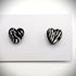 CHARMING HEART SHAPED STUD EARRINGS