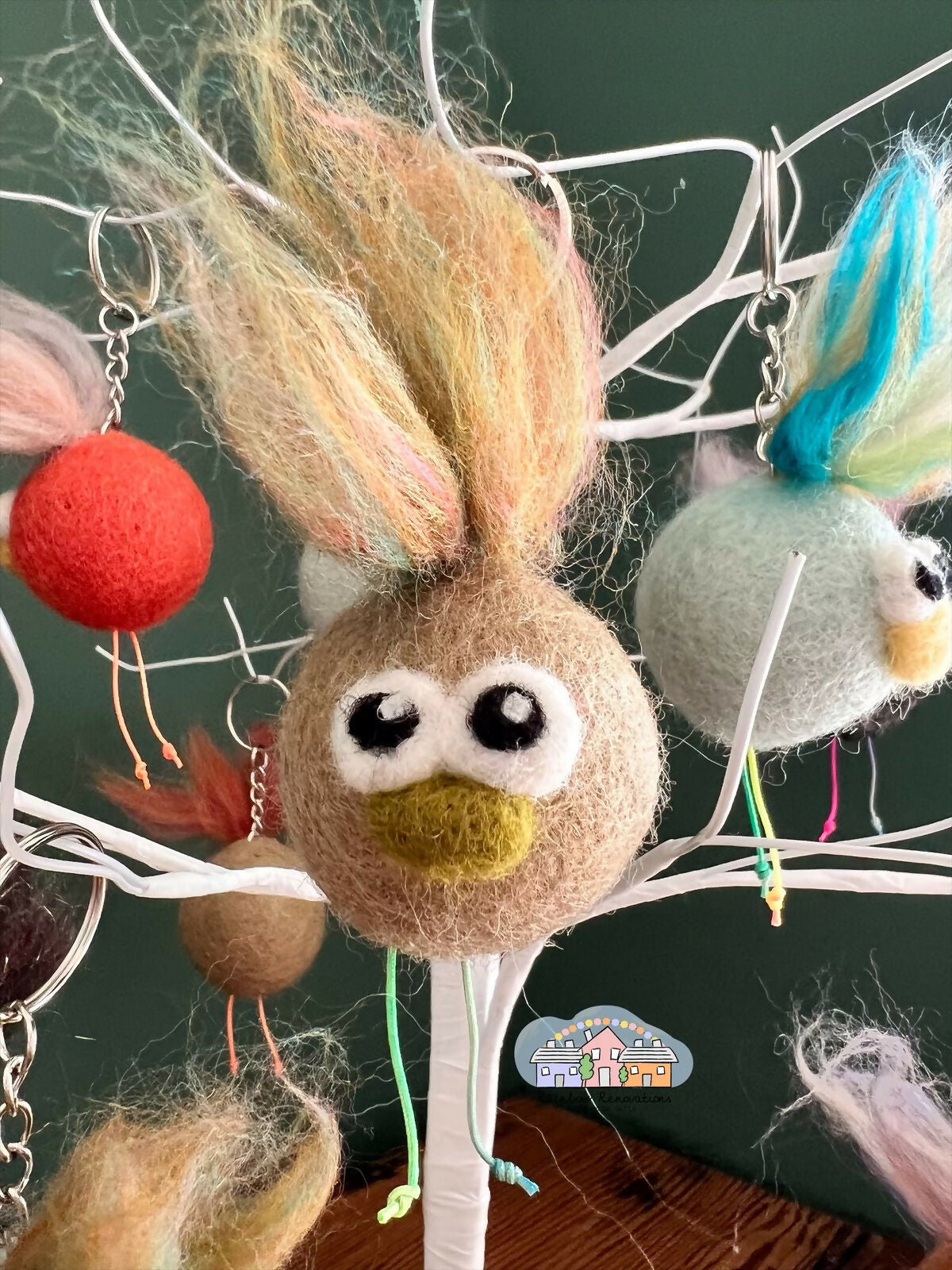 Feltball Fuzz Budz Keyring