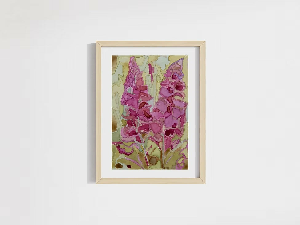 'Fox Glove' - A5 Giclée Print