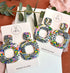 Funky Pattern Collection - Square Polymer Clay Earrings