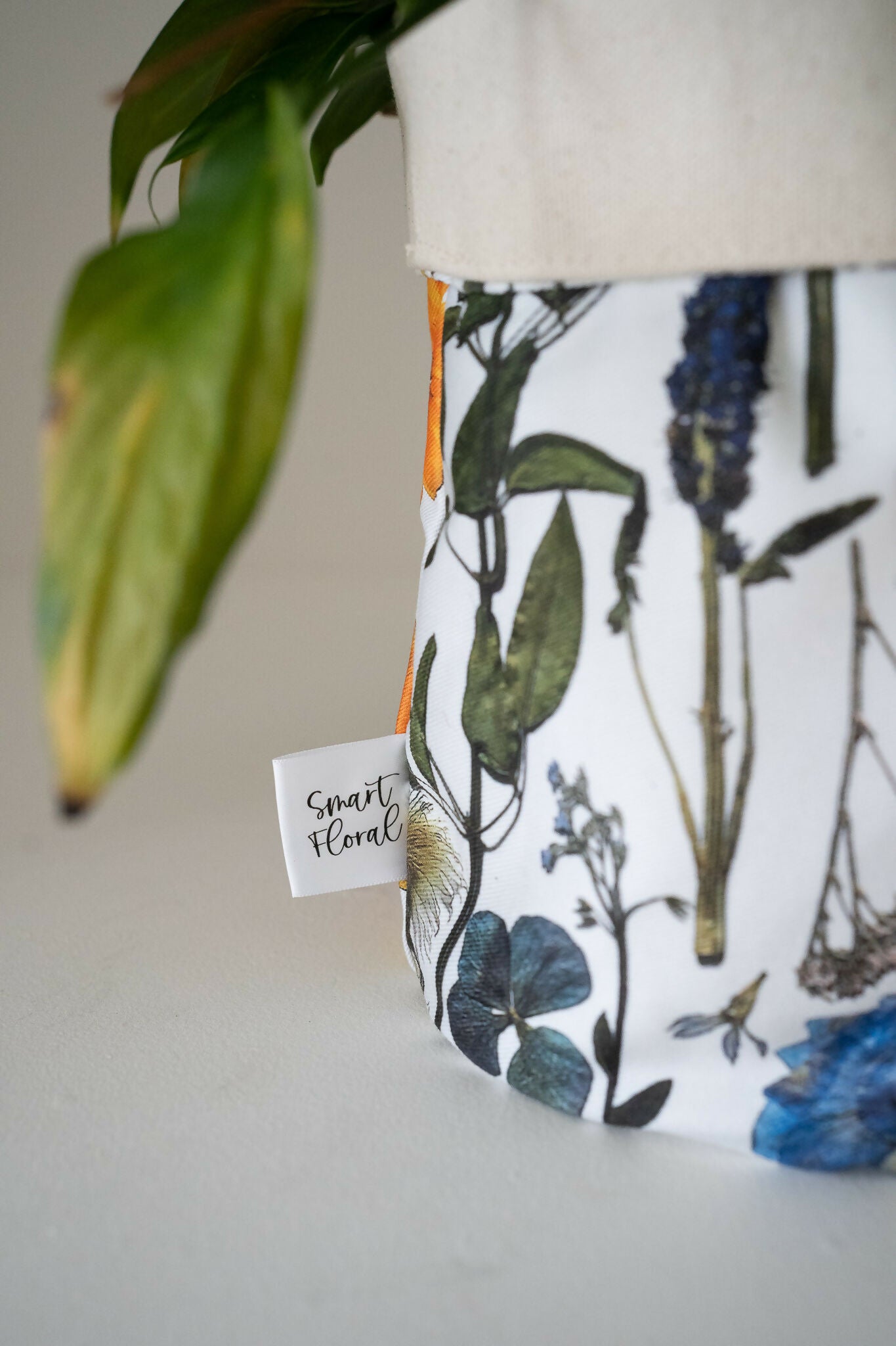 White Multicoloured Pot Bag - Large