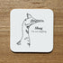 Silly Shag Bird Coaster - Handprinted, Illustrated coaster