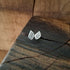 Handmade Silver Leaf Studs