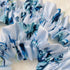 Handmade Ruffled Crossbody Phone Strap Light Blue with floral prints
