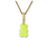 Sugar Coated Gummy Bear Pendant in Lime