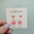 Double Circle 2 in 1 Drop Earrings