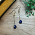 Stunning Gold Plated Sapphire Drop Earrings