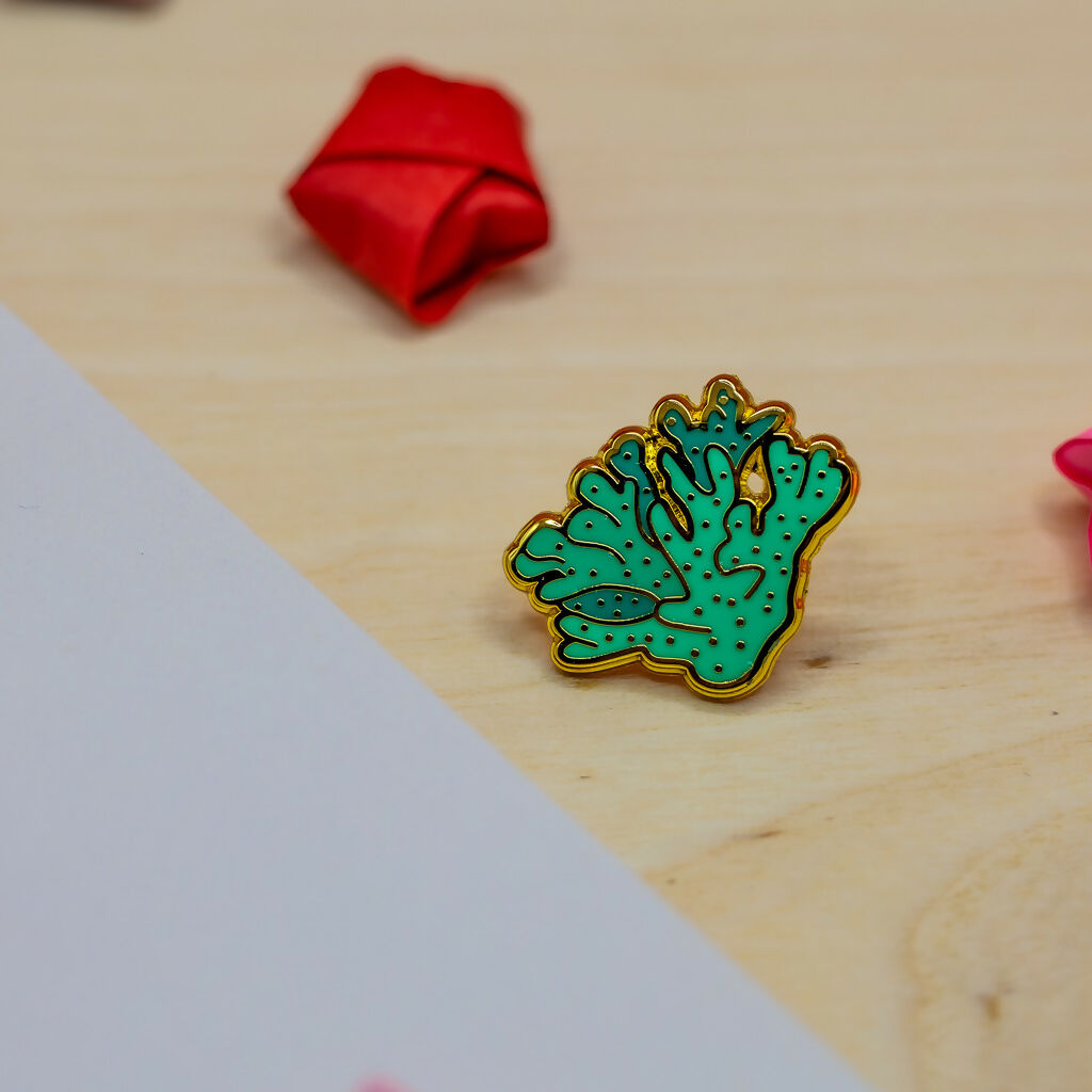 Soft Coral Enamel Pin