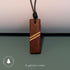 Diagonal Harmony – Natural Wood Pendant Necklace