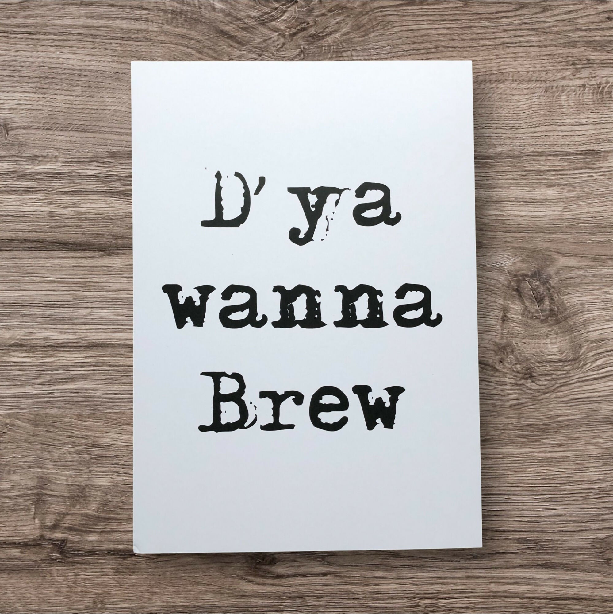 A4 Un framed Print Brew Plain