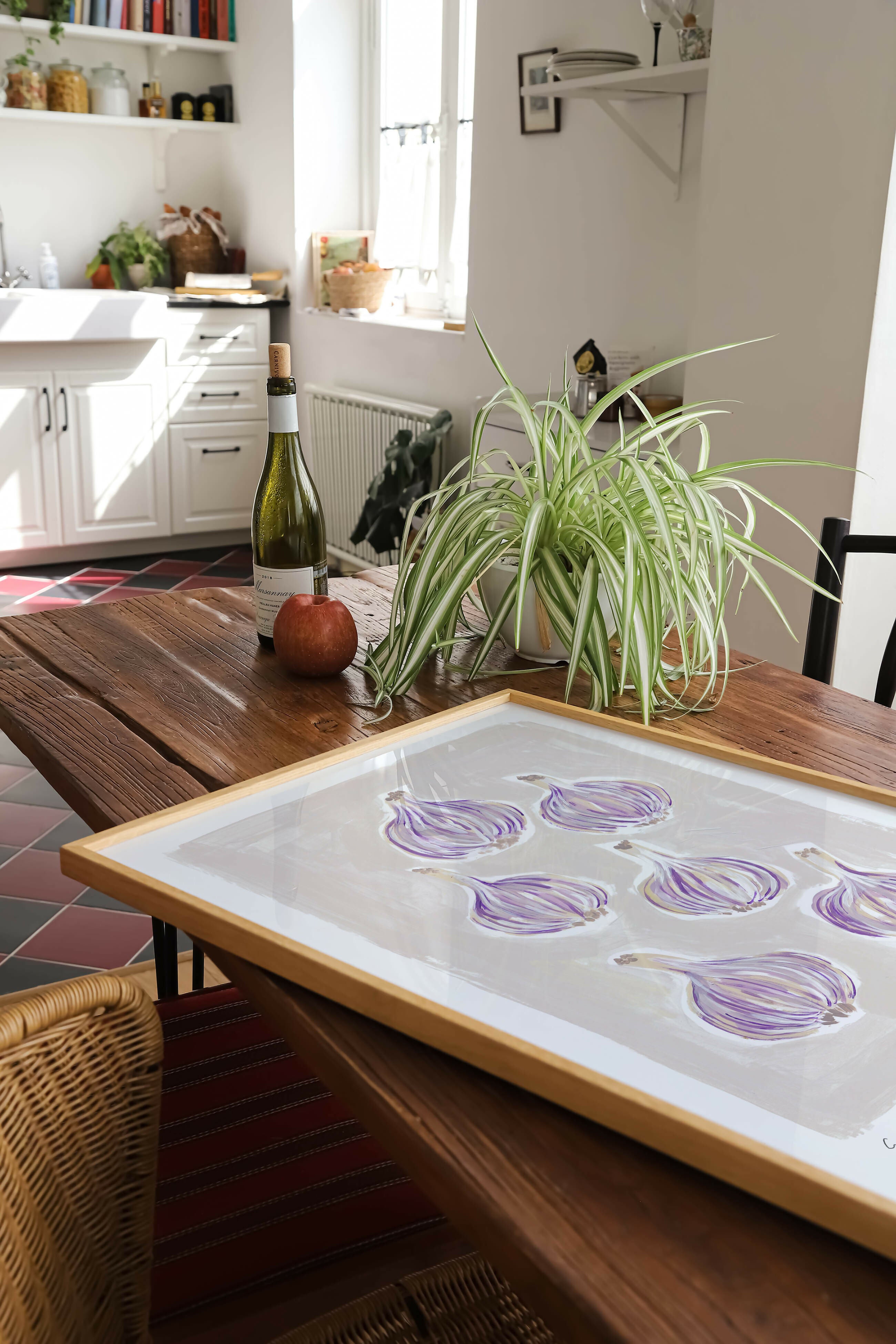 'Garlic on Everything' Hand Painted Art Print