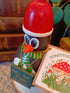 Handmade Wooden Holiday Penguin Figurine - "Let's Get Flippin' Festive"