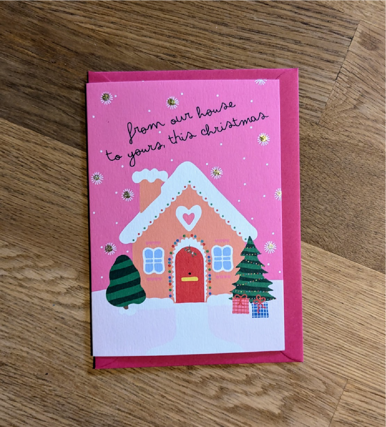 Gingerbread house card