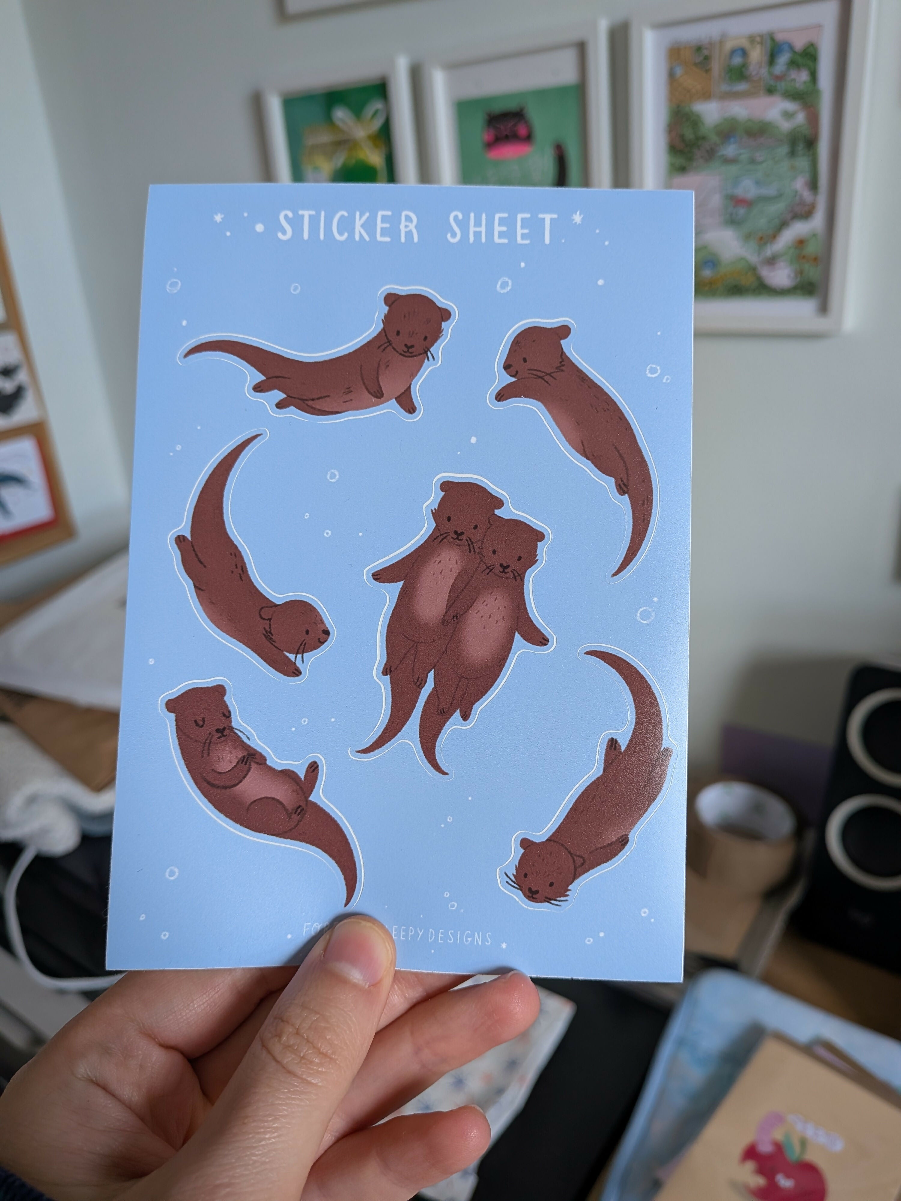 Otters - Sticker Sheet