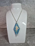 Unique Hand Made Double Sided Diamond Shaped Pendant