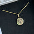 Handmade Gold Vermeil Mother Of Pearl Moon Face Necklace