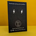'Electra' Sterling Silver Tiny Lightning Stud Earring