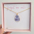 Forget Me Not Teardrop Necklace Gold Plated