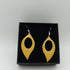 Yellow Enamel Large Teardrop Earrings