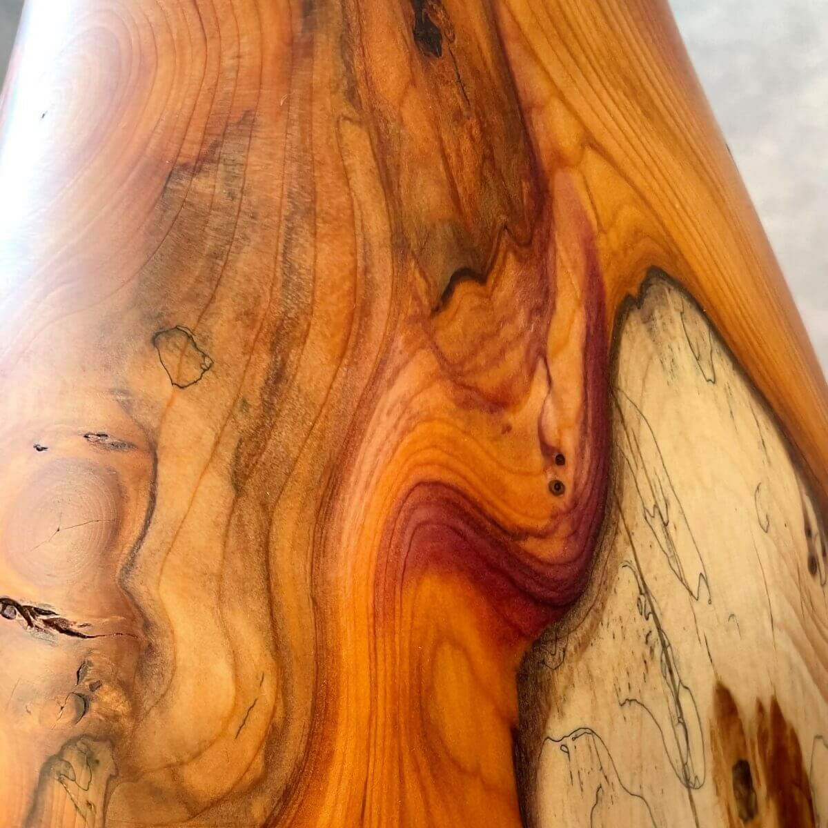 English Yew Hollow Form | Sculptured Wood Art Vessel